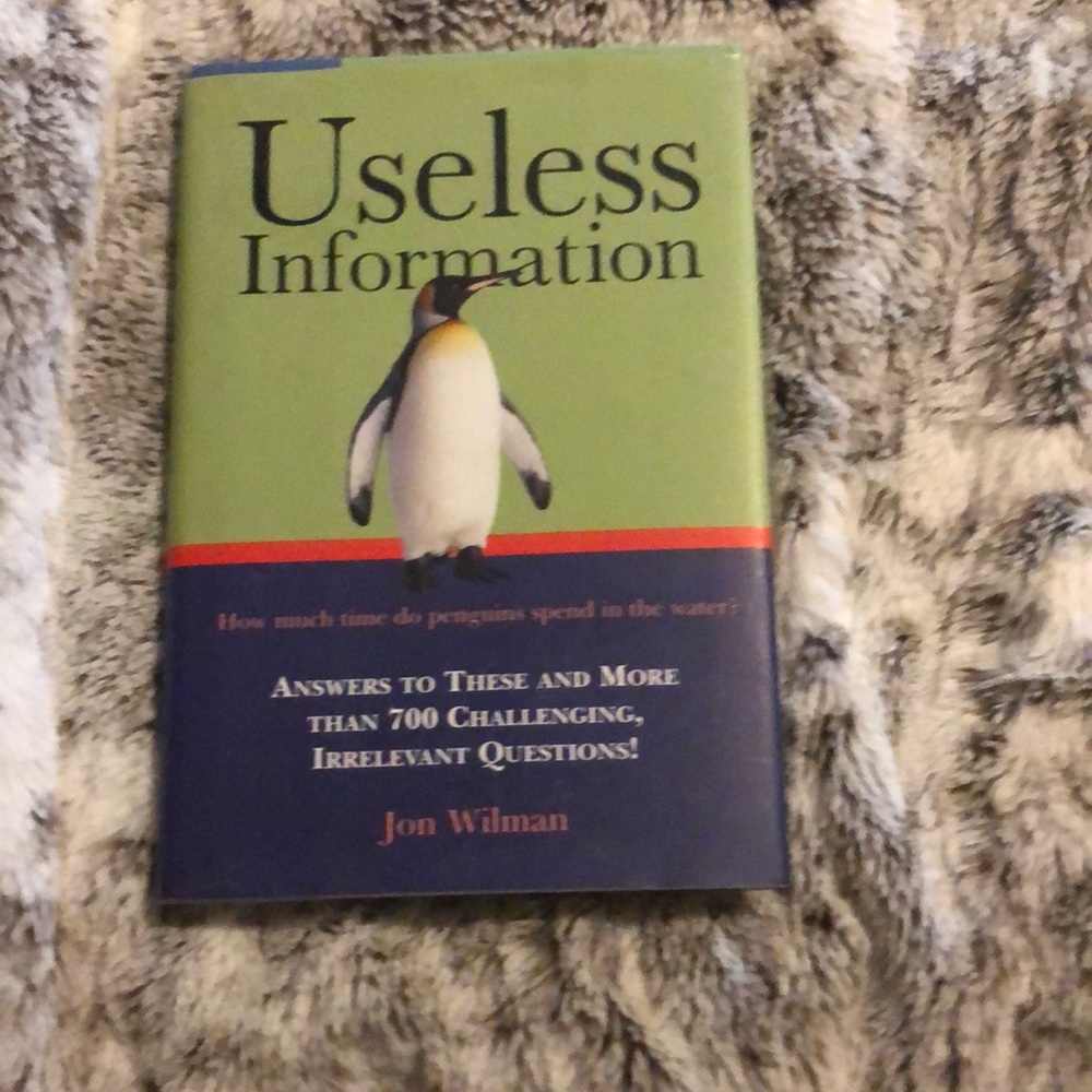 useless information book, new condition